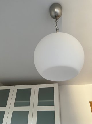 Lampara de techo ikea blanco niquelado