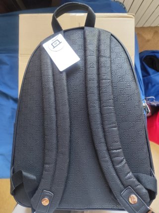 zaino Jordan in pelle nero