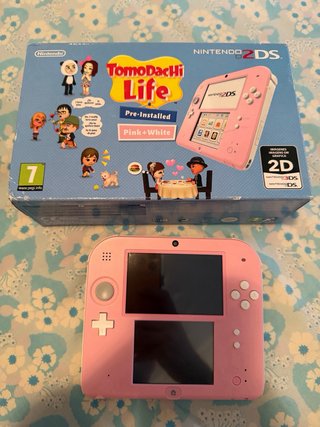 Nintendo 2 DS Rosa edicion Tomodachi Life