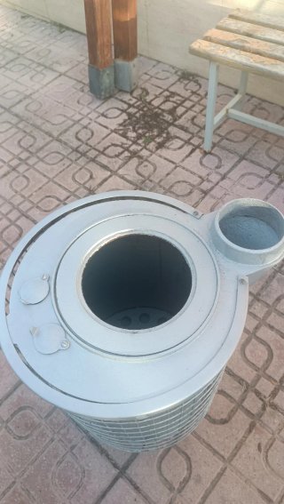 Estufa de leña de hierro de gran rendimiento