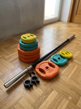 Set de Barra y Discos de Body Pump / Fitness