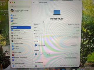 Macbook Air 8gb M3 256gb 13”