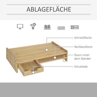 Soporte para monitor con cajón Elevador de pantall