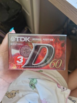 Lote Retro: 6 Casetes TDK D60 + Caja Disquetes 3.5