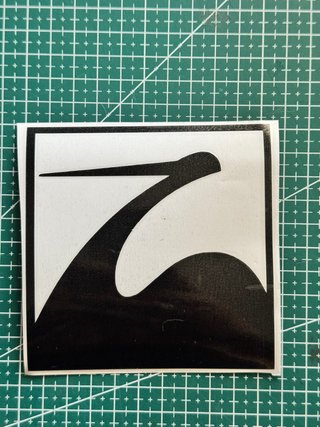 Pegatina Logo Spoon Vinilo Negro