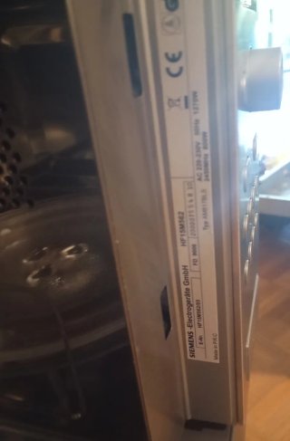 Microondas Siemens ac inox integrable poco uso