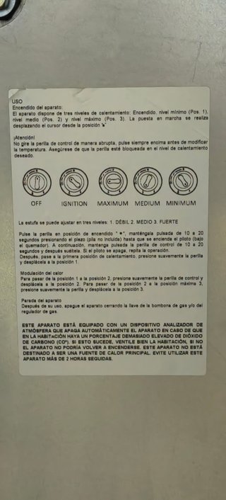 ESTUFA CATALITICA DE GAS GRENGEAR 3KW leroy merlin