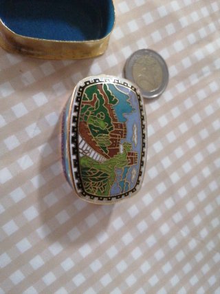 Cajita pastillero esmalte cloisonne