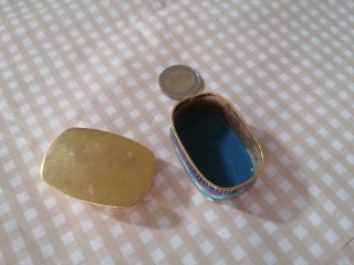 Cajita pastillero esmalte cloisonne