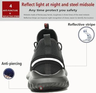 Zapatillas seguridad unisex punta acero T41