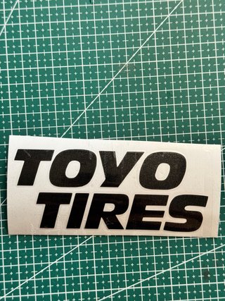 Pegatina Toyo Tires Vinilo Negro