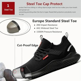 Zapatillas seguridad unisex punta acero T41