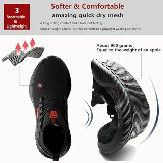 Zapatillas seguridad unisex punta acero T41