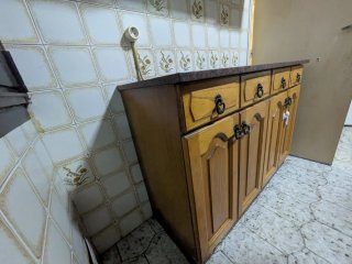 Pack muebles cocina madera color marron