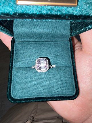 Kunzita rosada natural diamante certificado HRD