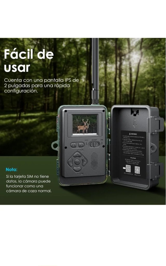 WOLFANG Cámara de Caza 4G, Cámara Fototrampeo