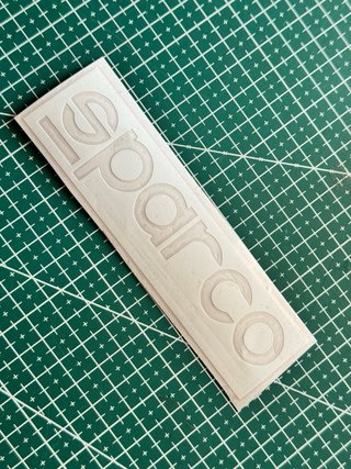 Pegatina Sparco Vinilo Blanco