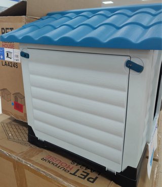 Casa para perro exterior.