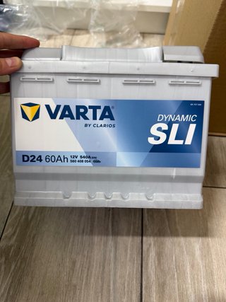 Batería VARTA Dynamic SLI D24 60Ah 12V 540A Nueva