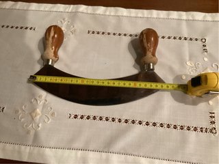 Coltello mezzaluna Kaimano inox made in italy