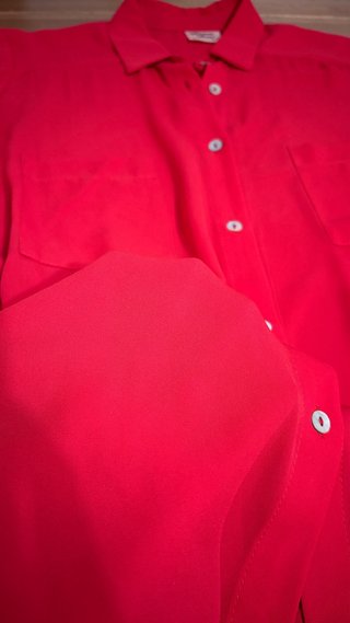 Blusa roja, Blanco Roto, talla S