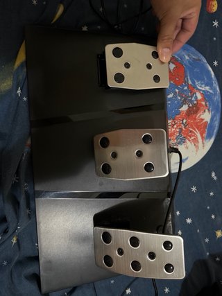 Volante de simulador de videojuegos.
