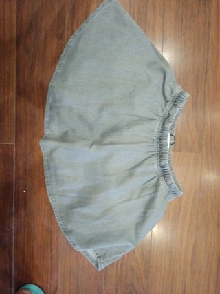 Falda pantalón tejana gris zara 12-13