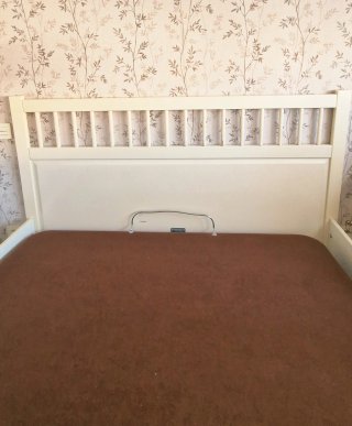 Estructura para cama de 150cm en color blanco roto