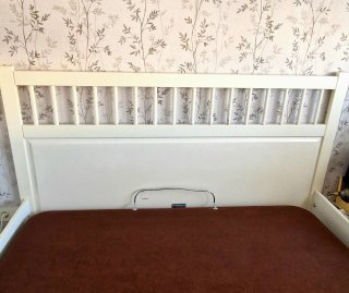 Estructura para cama de 150cm en color blanco roto