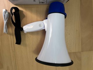 Megáfono Portátil Recargable 30W con Sirena
