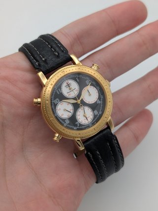 Seiko 7t34-8A00 NOS – Full Set – 1989 – Panda Dial