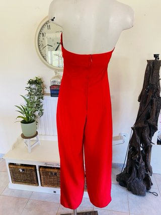 Mono rojo elegante L'altamoda halter - talla L