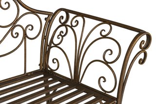 Divanetto panchina Liberty in ferro con finitura b