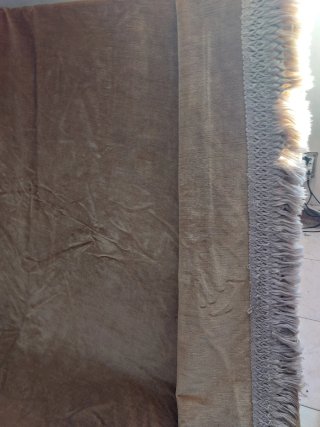 Colcha de terciopelo 220x220 con 2 cortinas vintag