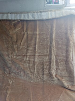 Colcha de terciopelo 220x220 con 2 cortinas vintag