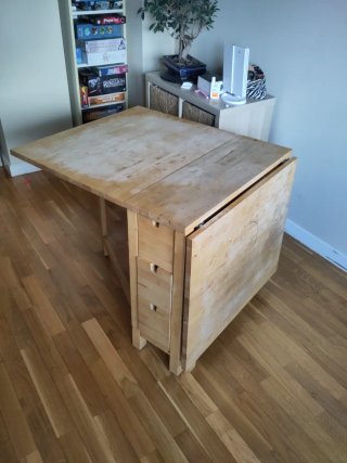 Mesa abatible abedul (Mesa Norden IKEA)