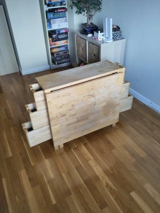 Mesa abatible abedul (Mesa Norden IKEA)