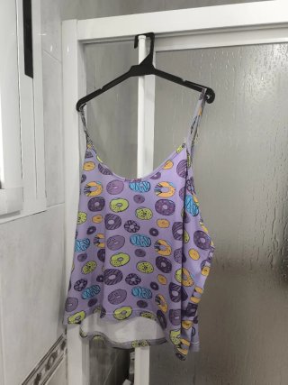 Pijama de verano talla grande mujer.