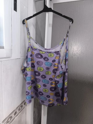 Pijama de verano talla grande mujer.