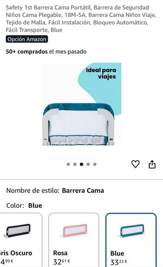 Safety 1st Barrera de seguridad de Cama Portátil