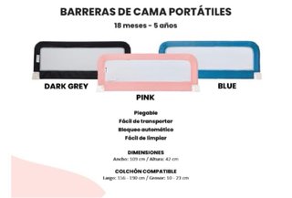 Safety 1st Barrera de seguridad de Cama Portátil