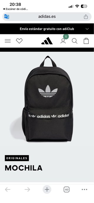 Mochila Adidas original