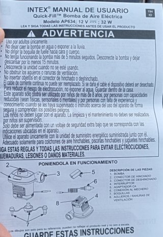 Bomba de aire eléctrica