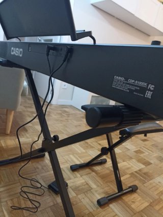 Piano Casio CDP s100 con soporte y banqueta