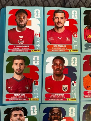 Cromos De panini del mundial de futbol
