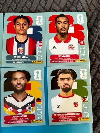 Cromos De panini del mundial de futbol