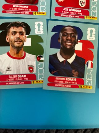 Cromos De panini del mundial de futbol