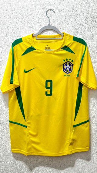 Camiseta Brasil 2002 Firmada Por Ronaldo