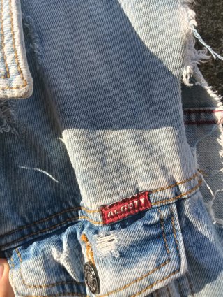 Smanicato jeans alcott blu