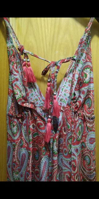 Vestido largo India ,t-Unica